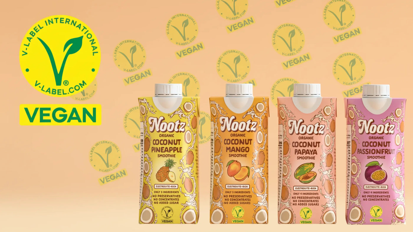 What Does the V-Label Vegan Certification Mean for Nootz – and for You, The Consumer?