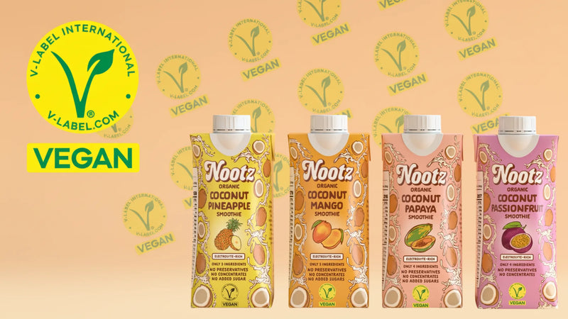 What Does the V-Label Vegan Certification Mean for Nootz – and for You, The Consumer?